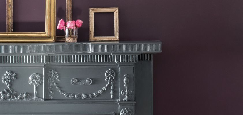 Purple color: from the dramatic and mysterious, to cheerful and playful, 1 mural shop